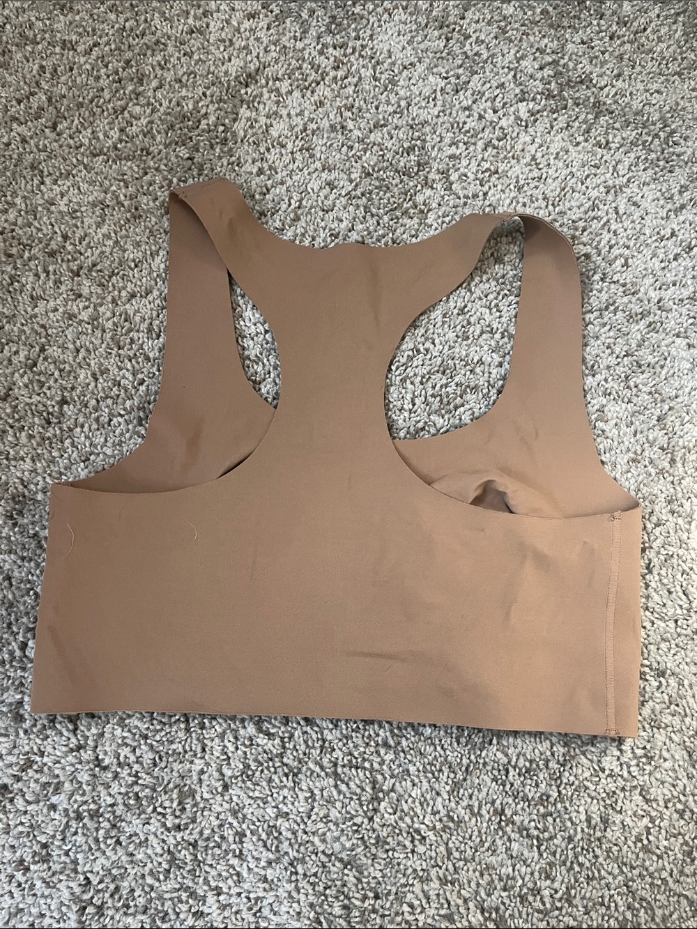 Auden Seamless Racerback Sports Bra - Tan size medium - Picture 2 of 4